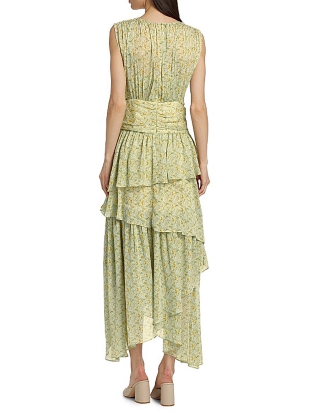 NWT ASTR The Label // Floral Tiered Maxi Dress with Ruffled Skirt Size M